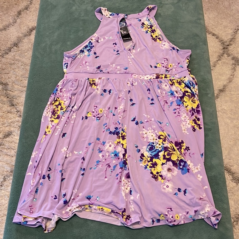 Torrid Mini Studio Knit Halter Skater Dress - Picture 3 of 4